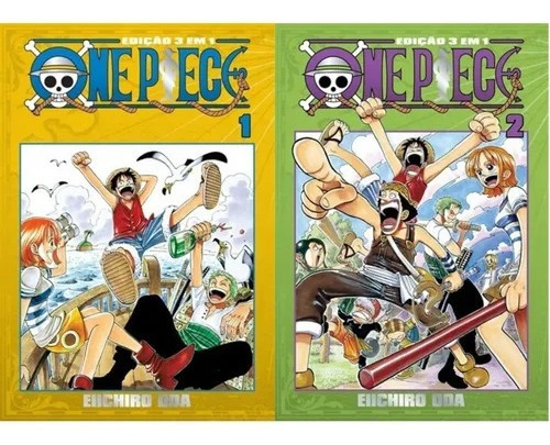 Livro Kit One Piece 3 Em 1: Vols. 1 E 2
