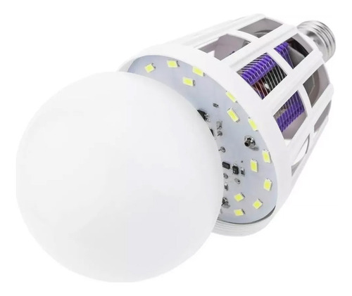 2 Piezas Foco Led Mata Mosquitos Insectos Lampara Repelente
