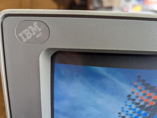 Monitor Ibm 6527 Mod.cv-1028pa Crt 9 Color En Buen Estado Ivory (Usado)