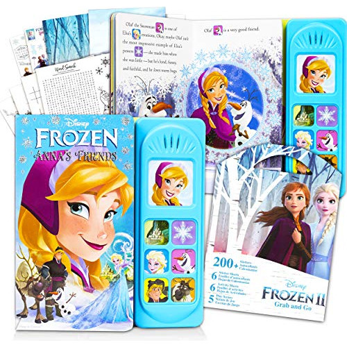 Juego De Juguetes De Frozen De Disney, Paquete De Libro...