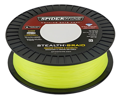 Spiderwire Ss50y Cebo De Pesca Stealth, Amarillo, 500 Yd