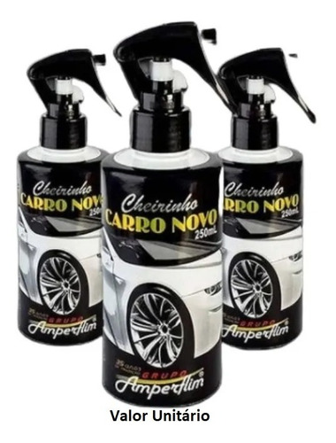 Imagem 1 de 3 de Cheirinho Aromatizante Carro Novo Amperflim 250ml Premium