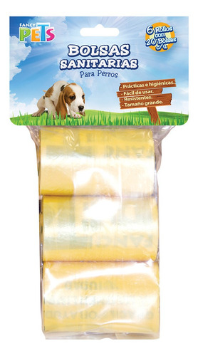 Bolsa Plastica Para Recoger Desechos 120 Pzs Fancy Pets