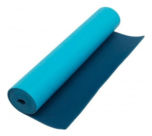 Tapete Yoga Bicolor Azul 60 X 166cm Yogakap Pilates Kapazi