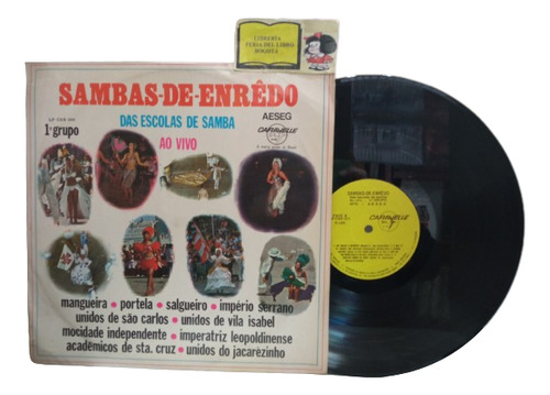 Lp - Acetato - Sambas De Enrêdo - En Vivo - Carnaval - 1970