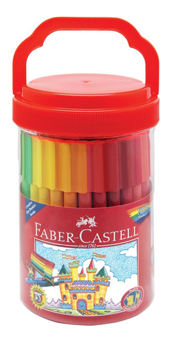 Plumas Para Colorear Faber-castell, Cubo De Bolígrafos (50 B