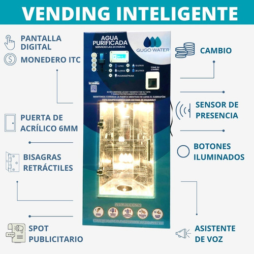 Imagen 2 de 9 de Vending Despacho Automático De Agua Purificada Inteligente