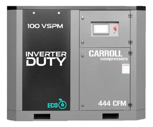 Compresor De Tornillo 100hp Carroll Sc-100vspm-s Vvr Color Gris Oscuro Fase Eléctrica Trifásica Frecuencia 60
