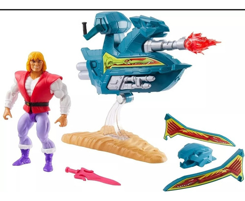 Mattel Motu Origins Príncipe Adam Jet Sled 15 Cm