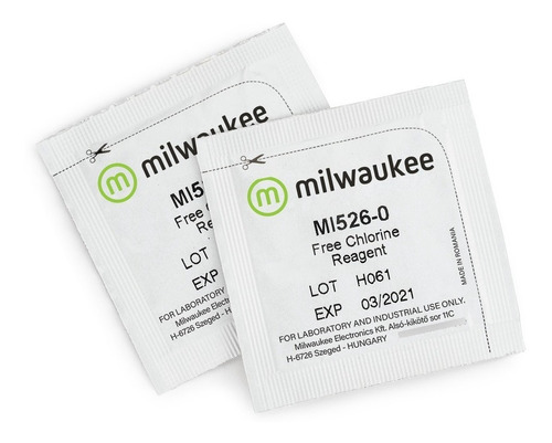 Reactivo Dpd1 Cloro Libre Por 25u Milwaukee Mi526-100 