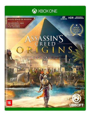 Assassins Creed Origins Xbox One Novo Lacrado Mídia Física 