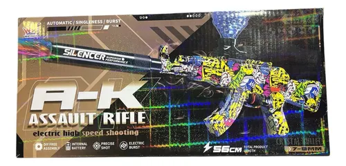 Pistola Bolas De Gel Hidrogel Juguete Ak47 Eléctrica