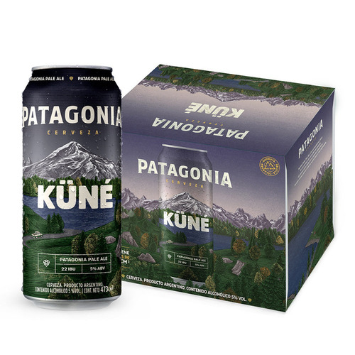 Cerveza Patagonia Küné Pale Ale roja lata 473 mL 6 u
