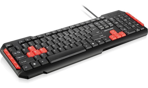 Teclado Multimidia Multilaser Gamer Red Keys Usb - Tc160