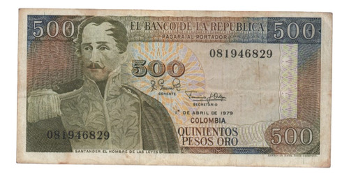 Colombia 500 Pesos 1979 