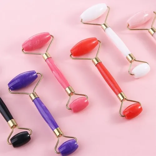 Practico Rodillo De Jade De Cuarzo Rosa MercadoLibre