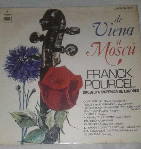 Vinilo Frank Pourcel De Viena A Moscu 1969