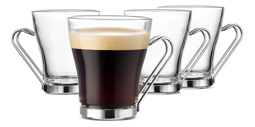 Tazas De Vidrio Café Capuchino Cortado  - Pack De 6