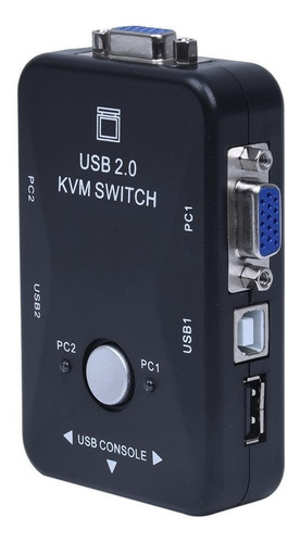 Comutador Kvm 2 Portas Usb Vga