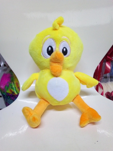 Paquete 9pz Mini Galllina Y Pollito Amarillito Peluche 23cm 