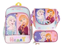Comprar Kit Mochila Frozen Elsa Y Ana Oficio Lonchera Cartuchera