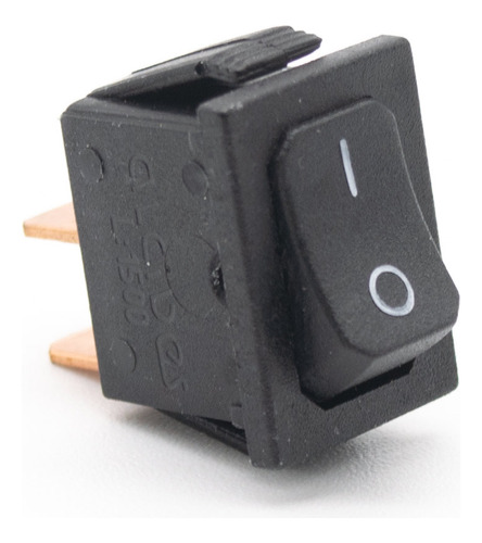 Llave Tecla Interruptor 10a 21x15 1 Polo Electronica Negra