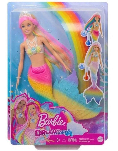 Boneca Barbie Dreamtopia Sereia Muda De Cor Mattel