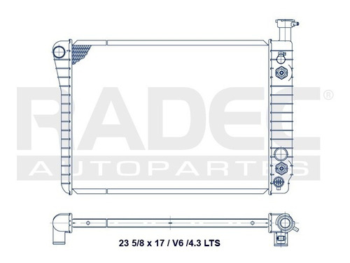 Radiador Cv Astro 1985-1994 4.3 Lts Mv6 Automatico + Regalo