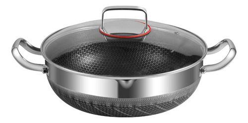 Olla De Sopa De Acero Inoxidable Para Freír, 30 Centimetros