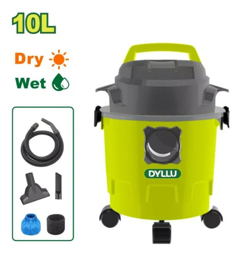 Aspiradora Polvo Liquido 10 Litros 1000w Dyllu By Total