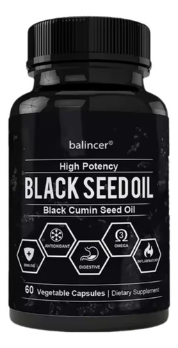 Aceite De Semilla Negra Black Seed Oil 60 Cap Sin Sabor