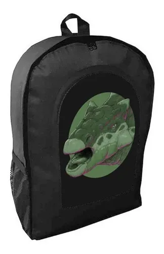 Mochila Negra Dinosaurios Adulto / Escolar G2