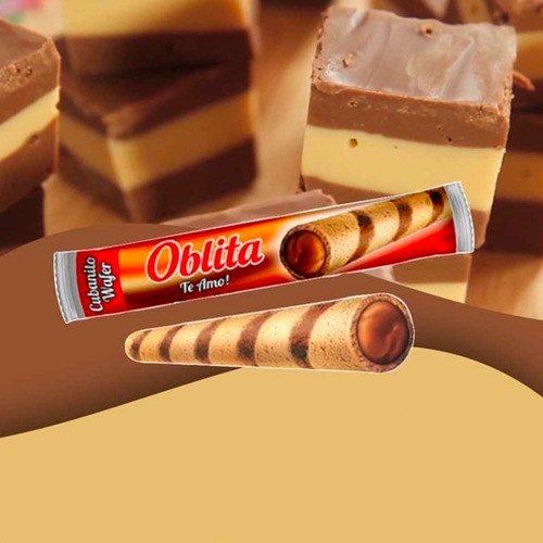 Imagen 3 de 9 de Cubanitos Marroc Oblita Rellena Oblea X48 - Mejor Precio