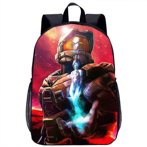 Mochila Escolar Halo Game Para Alumnos Transfronterizos De 1