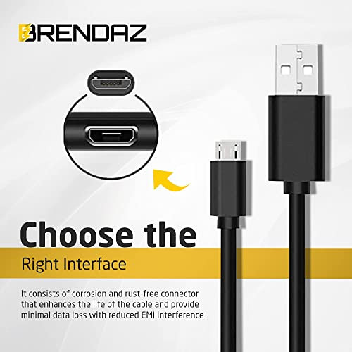 Cable Micro Usb De 1 Pie De Brendaz - Paquete De 10 - Cable