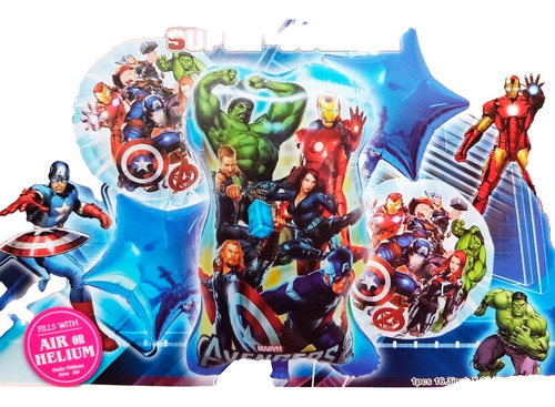 Decoracion Globos Personajes Avengers Super Heroes Marvel