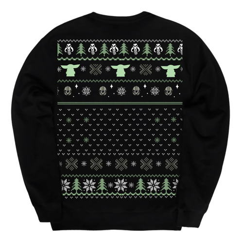 Pullover Máscara De Látex Star Wars Grogu Ugly Hombre