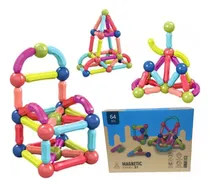 Comprar Bloques De Construcción De Juguetes Magnéticos  64 Psc