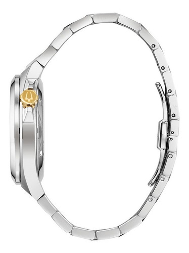 Imagen 3 de 7 de 98a224 Reloj Bulova Mecanic Automatic Para Caballero Platead