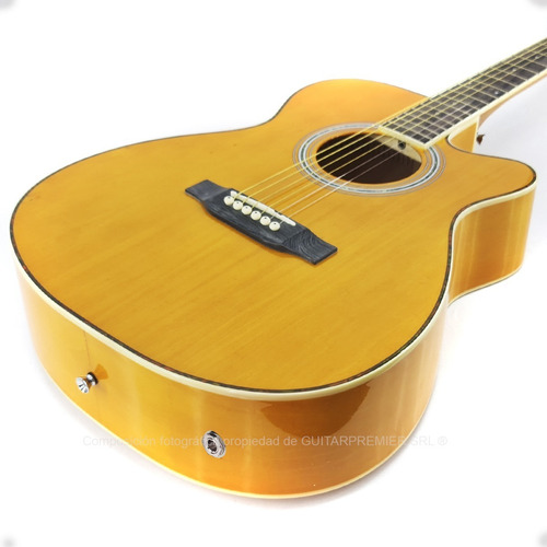 Imagen 7 de 10 de Guitarra Acustica Premium Amplificador Cable Pua Funda Combo