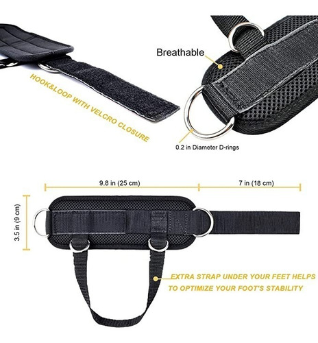 Par De Grilletes Correas Para Tobillo Gym Correa Tobilleras