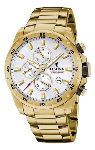 Relógio masculino Festina F20541/1 dourado
