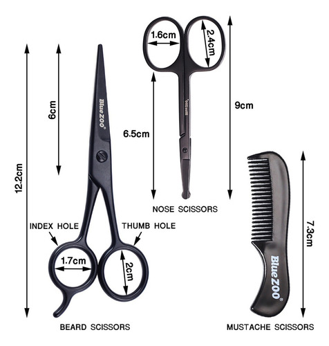 Para / Tijeras For Barba For Hombre, Tijeras For Bigote Y