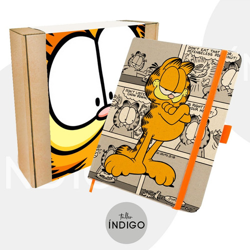 Libreta  Garfield Personalizada  Pasta Dura
