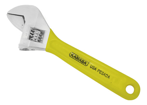 Llave Francesa 6 M/amarillo Kamasa Km441