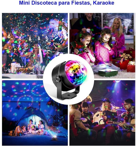 Imagen 5 de 7 de Bola De Luz Estroboscópica De Discoteca Para Fiestas
