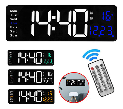 Reloj De Pared Digital Para Exteriores Con Números Digitales