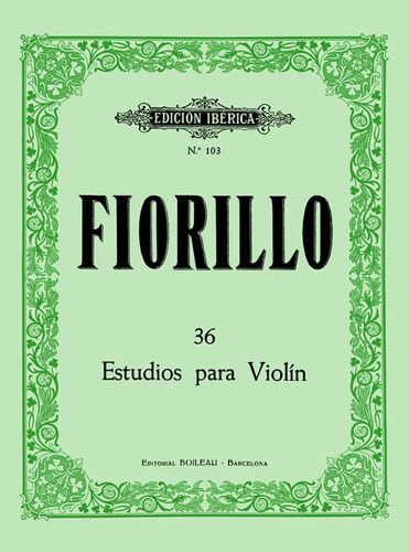 36 Estudios Violin