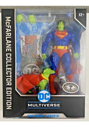 Figura Superman Y Krypto 7 Pulgadas Chase