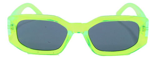 Gafas De Sol Marfil Acuarius Neon Lente Verde Varilla Verde Lima Armazón Verde Lima Diseño Ocean